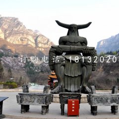 神農銅雕，廣場神話人物銅雕