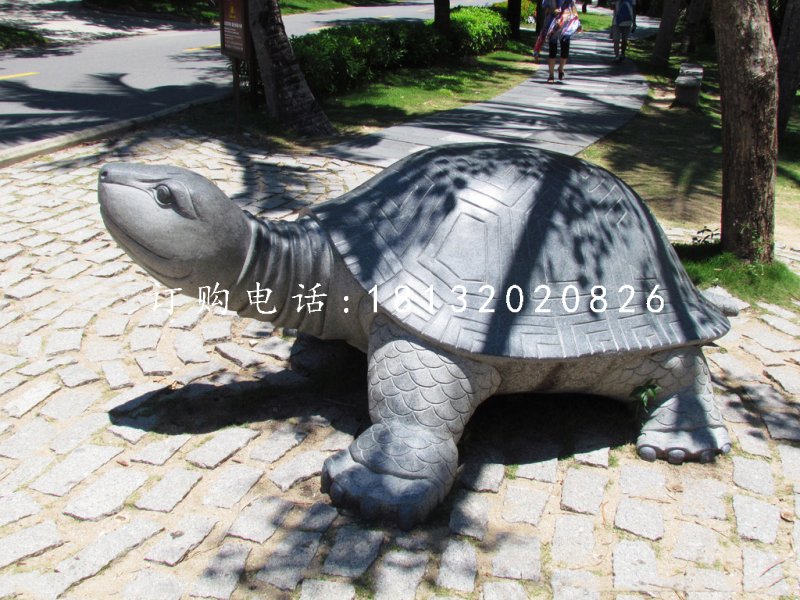 烏龜石雕，公園動(dòng)物石雕