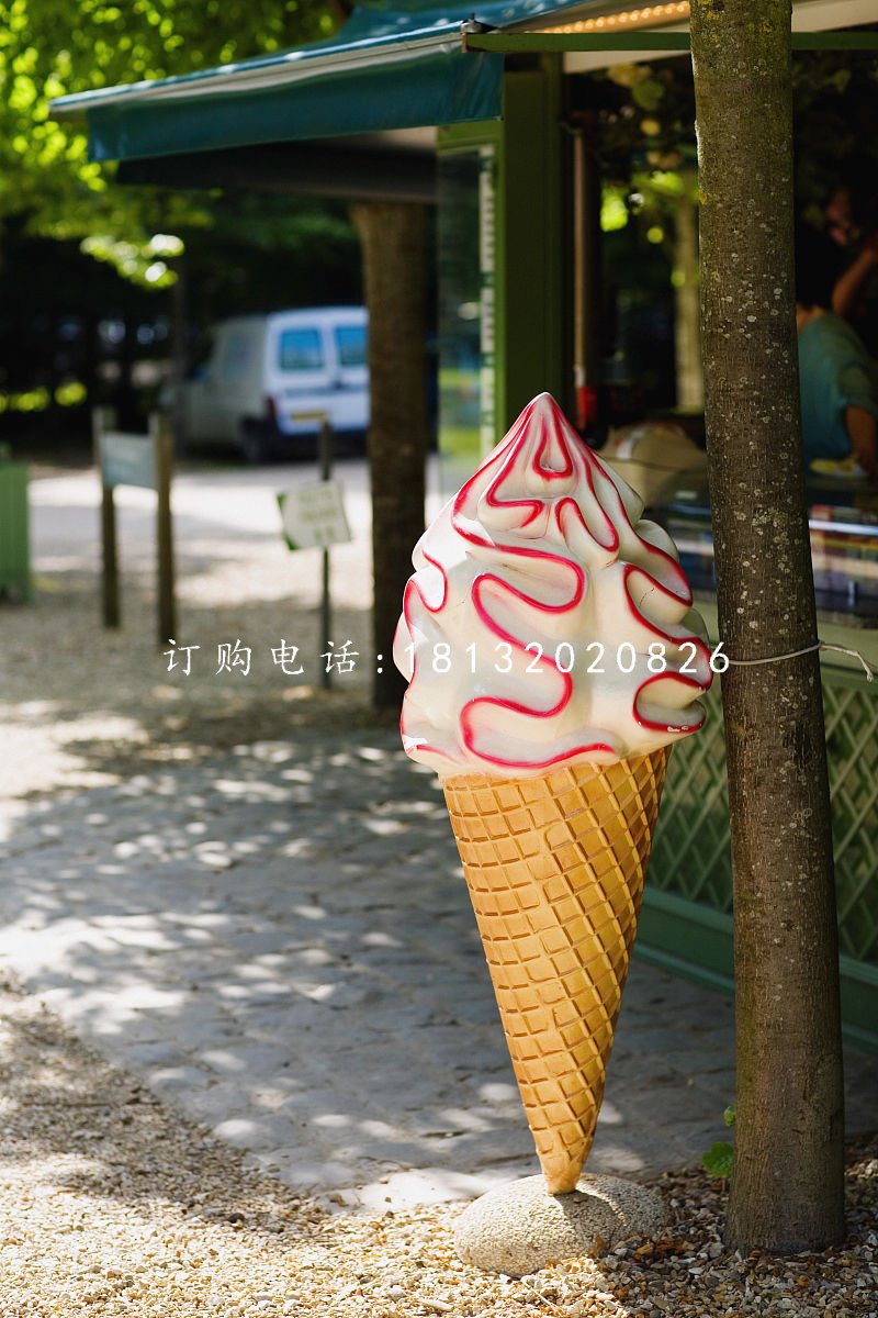 玻璃鋼甜品雕塑，冰淇淋雕塑