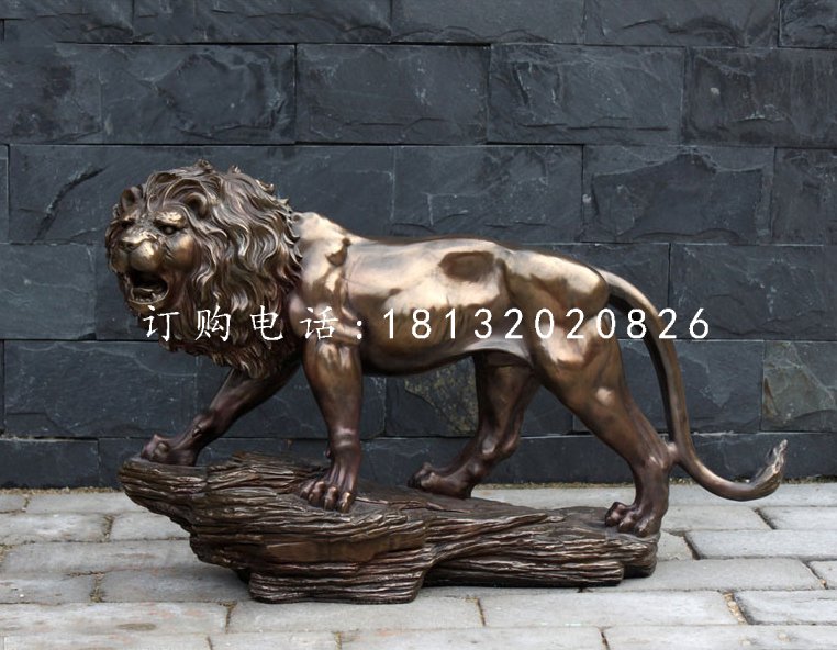 非洲獅銅雕，廣場(chǎng)銅獅子