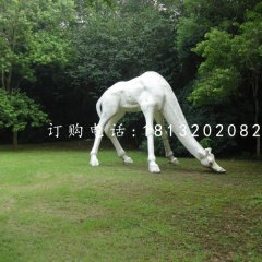 長頸鹿石雕，公園動物石雕