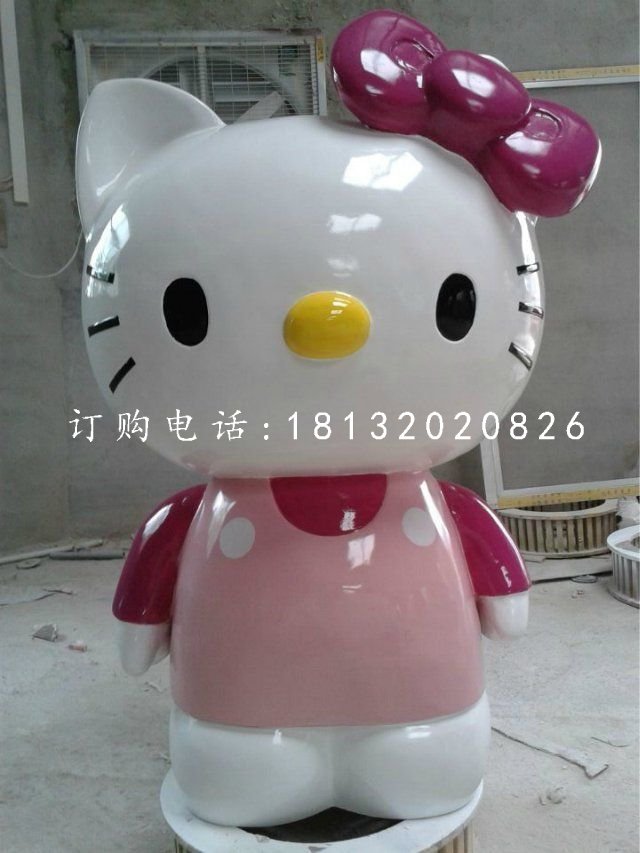 玻璃鋼hellokitty雕塑，卡通擺件 (2)