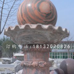 晚霞紅風(fēng)水球石雕，景觀石雕
