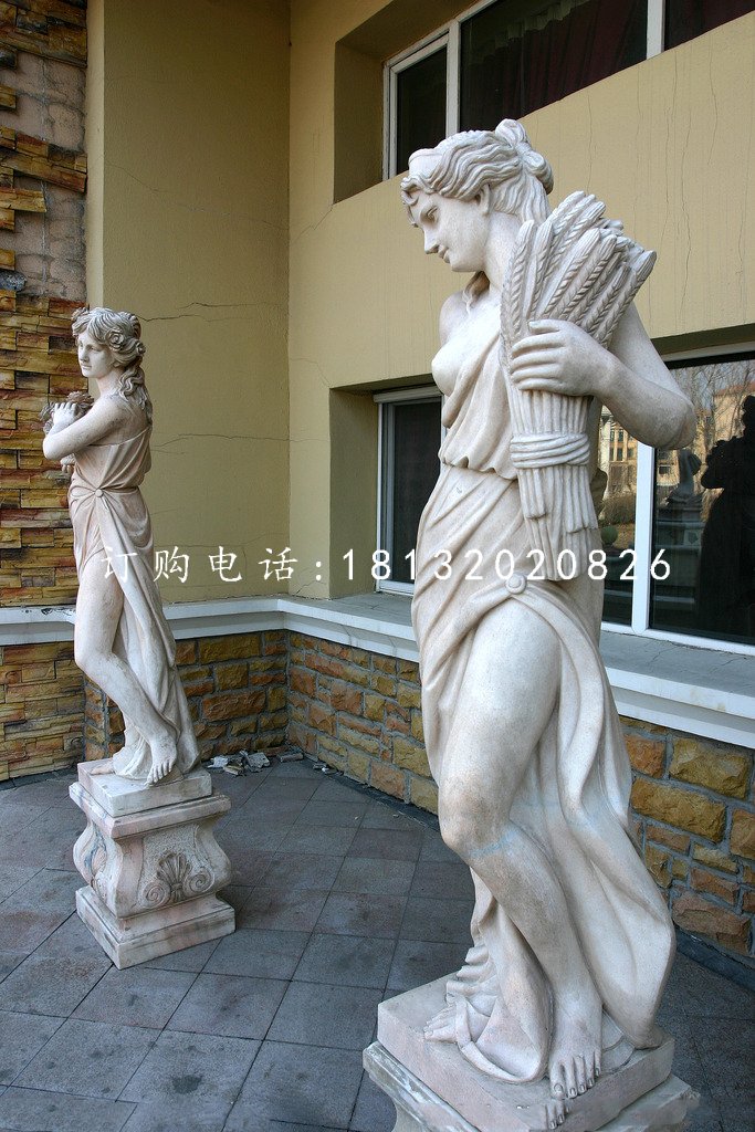 西方女人石雕，景觀石雕 (1)