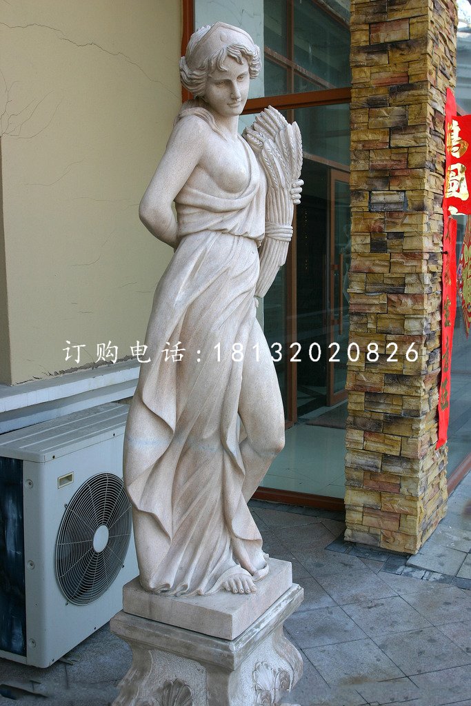 西方女人石雕，景觀石雕 (2)