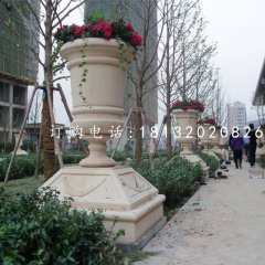 石花盆，小區(qū)景觀石雕