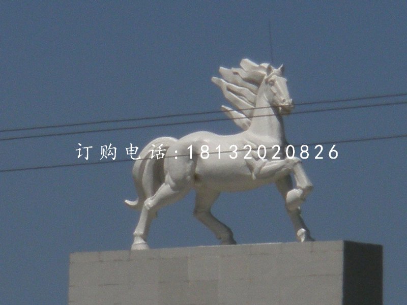 玻璃鋼馬雕塑，廣場動物雕塑