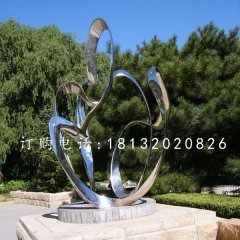 不銹鋼抽象雕塑，公園景觀雕塑