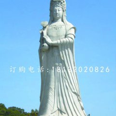 媽祖石雕，廣場大理石神仙雕塑