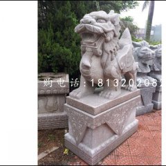 大理石貔貅，神獸石雕