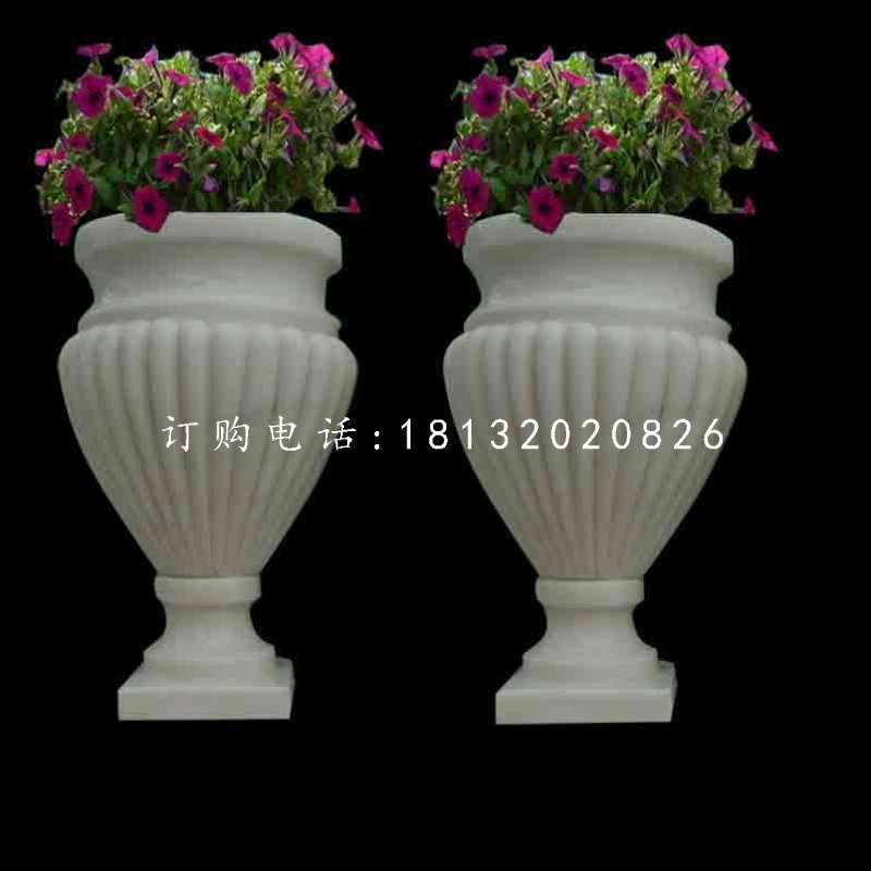 歐式花盆石雕，別墅石花盆 (2)