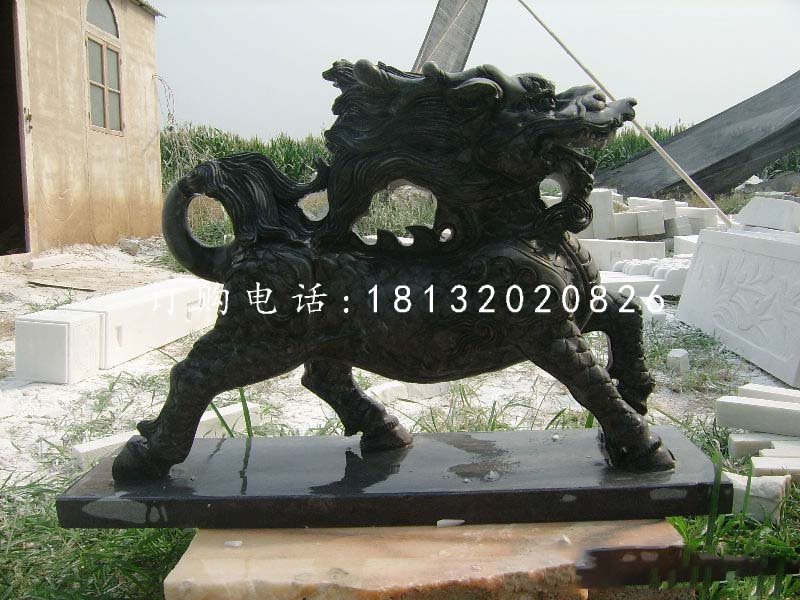 石雕麒麟，廣場神獸石雕