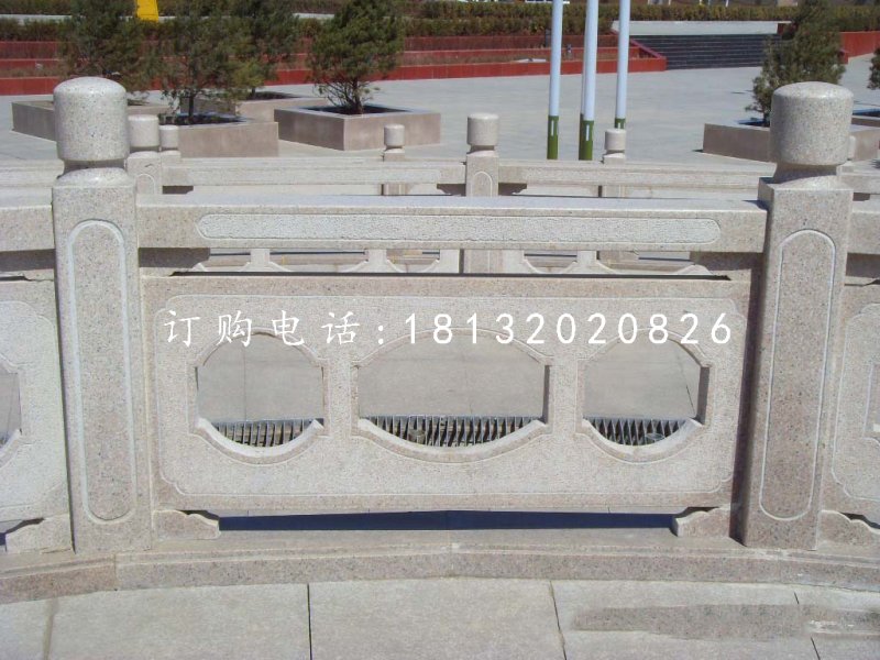 欄板欄桿石雕，中式欄板