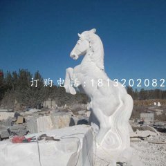 立馬石雕，漢白玉動物雕塑