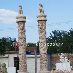 龍柱石雕，廣場(chǎng)石雕柱子