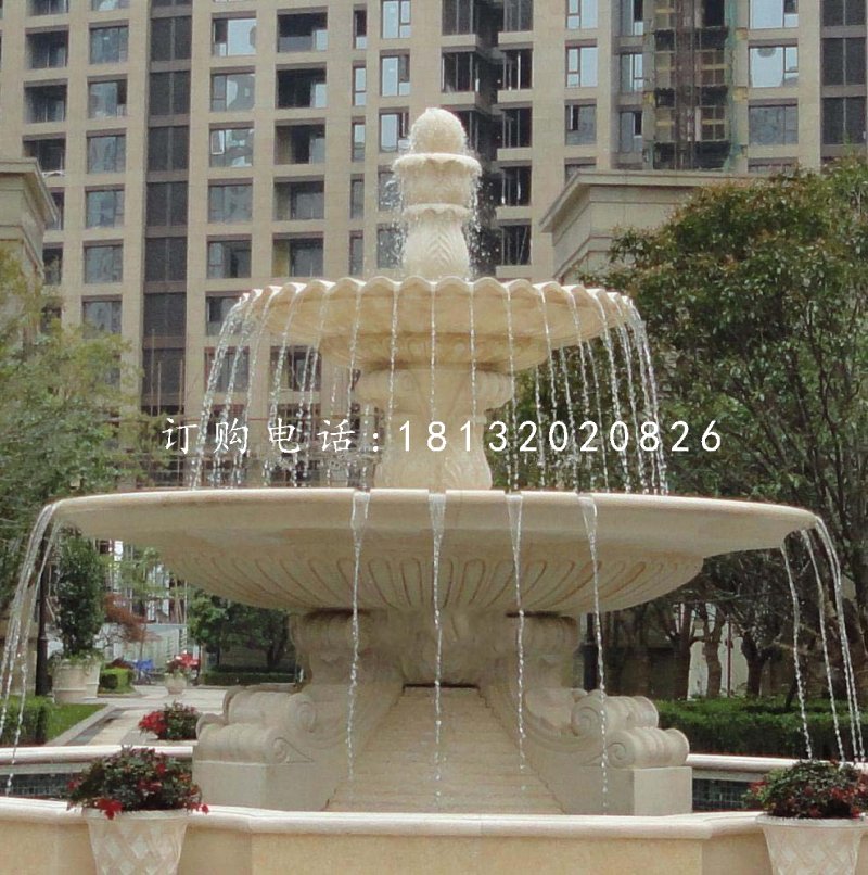 小區(qū)石噴泉，歐式噴泉