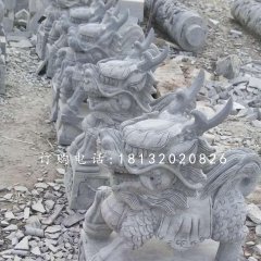 小型麒麟石雕，青石麒麟雕塑