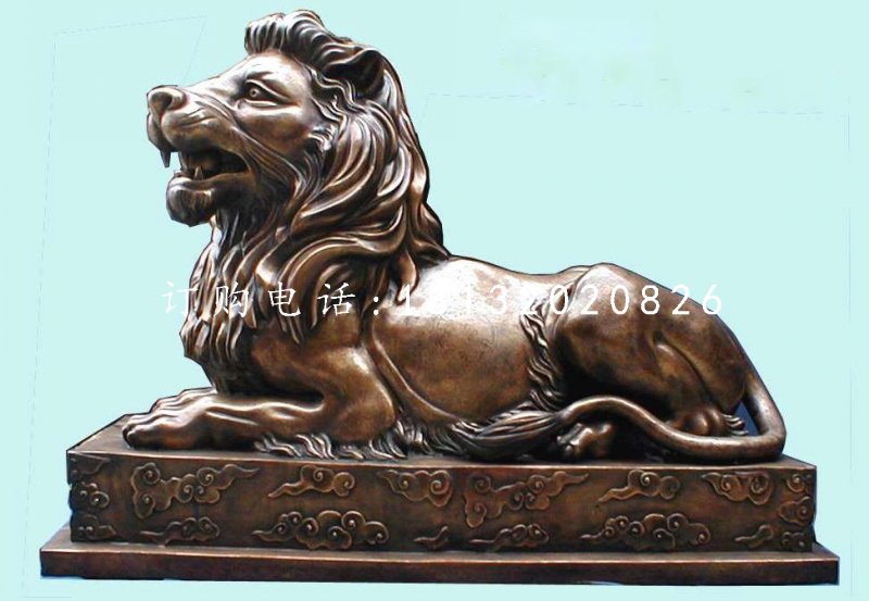 銀行門(mén)口銅獅子,匯豐獅銅雕