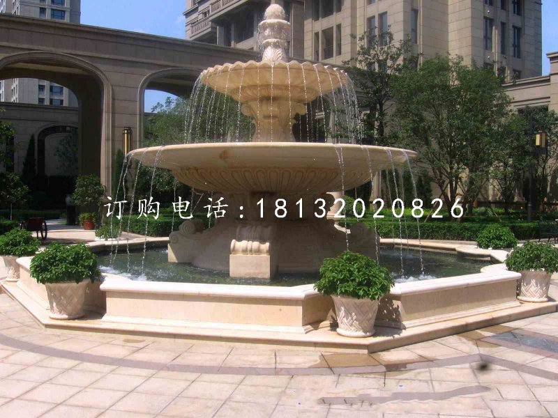 小區(qū)噴泉石雕，景觀石雕