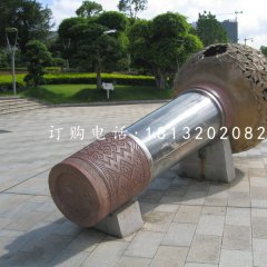 不銹鋼話筒雕塑，公園景觀雕塑
