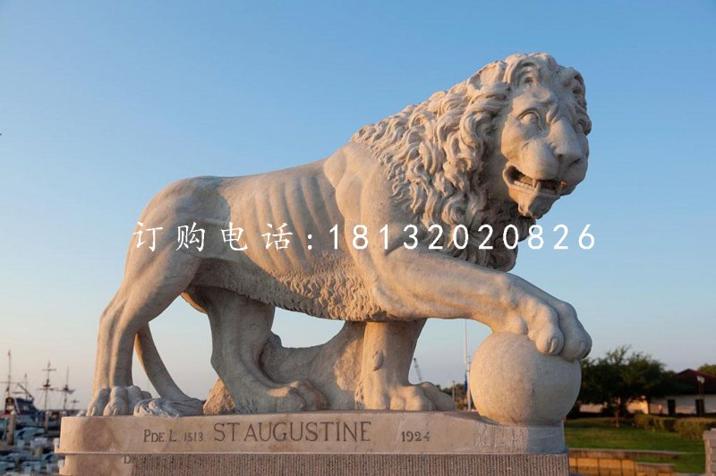 非洲獅石雕,廣場(chǎng)石獅子