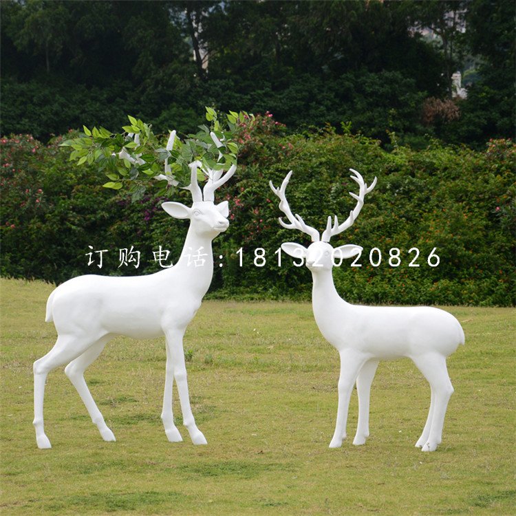 樹枝梅花鹿,玻璃鋼抽象動(dòng)物雕塑