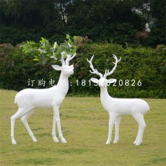 樹枝梅花鹿，玻璃鋼抽象動物雕塑