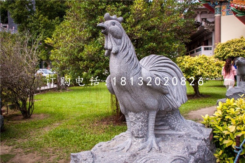 公園動(dòng)物石雕，十二生肖石雕 (3)