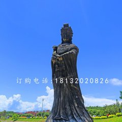 媽祖銅雕，廣場神仙銅雕