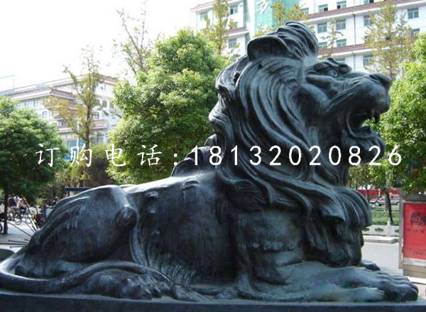 獅子銅雕，鑄銅獅子雕塑