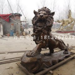 西洋獅銅雕，銅雕獅子