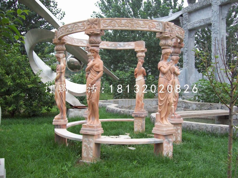 西方人物石涼亭，晚霞紅歐式?jīng)鐾? />
                    <div   id=