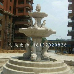 魚造型噴泉，小區(qū)石噴泉