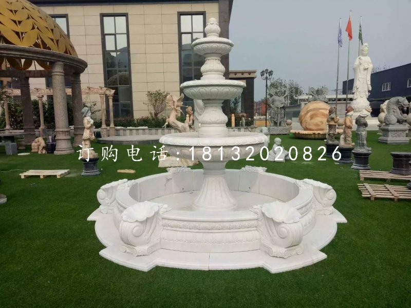 公園石噴泉,歐式噴水盆