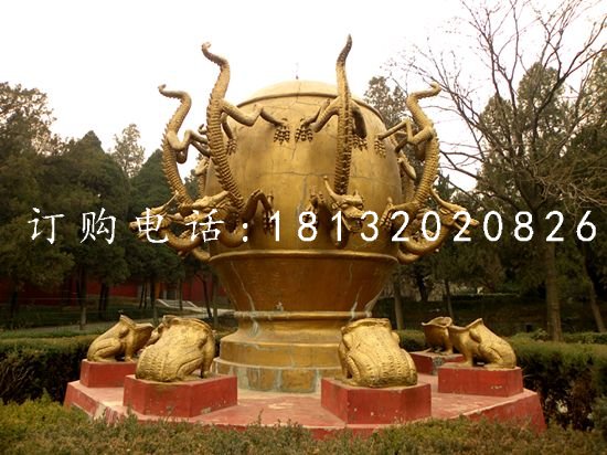 校園景觀銅雕，地動儀銅雕