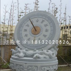 青石日晷雕塑，校園雕塑
