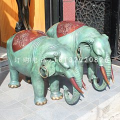 青銅小象銅雕，動(dòng)物銅雕