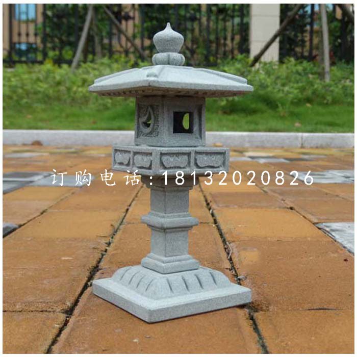 石雕宮燈，公園大理石燈