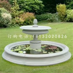 雙層小型噴泉石雕，庭院噴泉石雕