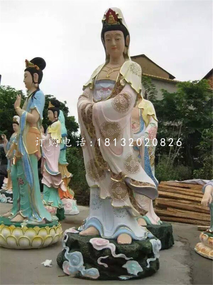 玻璃鋼觀音菩薩,玻璃鋼寺廟佛像