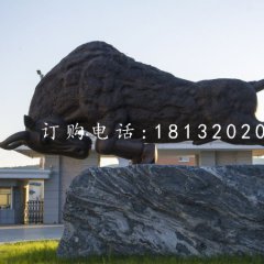 開(kāi)荒牛銅雕 動(dòng)物銅雕