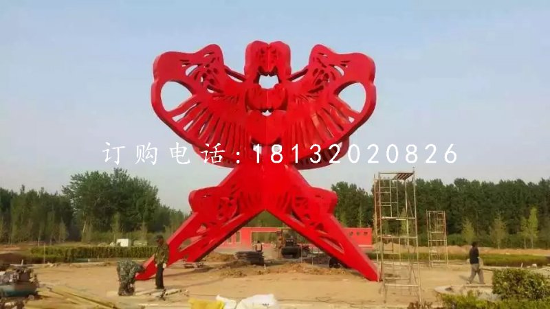 不銹鋼公園雕塑，不銹鋼風箏雕塑