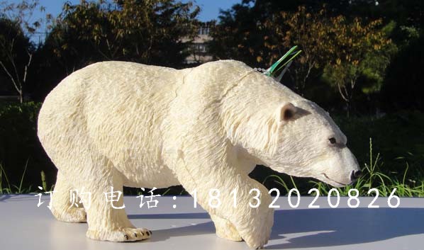 玻璃鋼北極熊，仿真動(dòng)物雕塑 (2).jpg