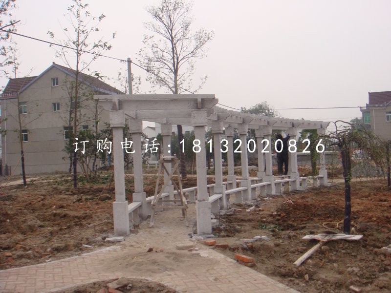 花架長廊石雕，公園石雕走廊.jpg
