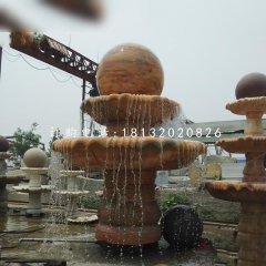 風(fēng)水球噴泉，園林景觀石雕