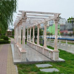 長廊石雕，公園長廊雕塑