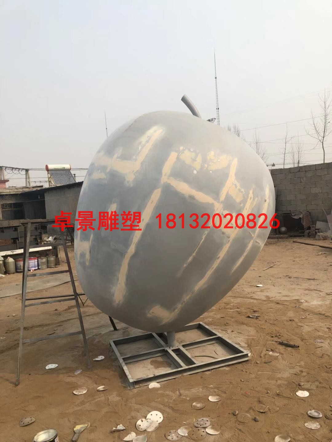 蘋果雕塑，江蘇省徐州市銅山區(qū)大許中學(xué) (10)