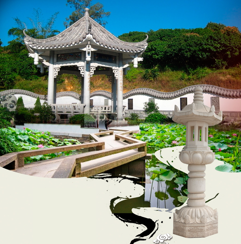 大理石燈，公園景觀石雕 (3)
