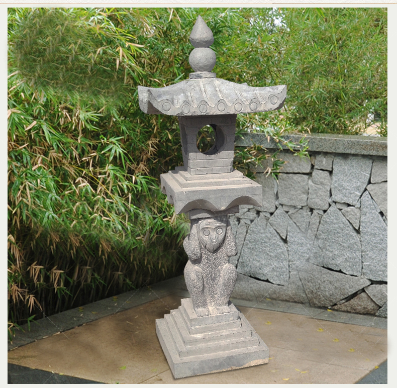 猴子石燈雕塑，園林景觀石雕