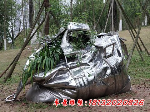不銹鋼包雕塑，公園不銹鋼雕塑